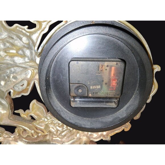 Vintage Pegasus Unicorn Mcm Horse Quartz Table Clock - Picture 7 of 11